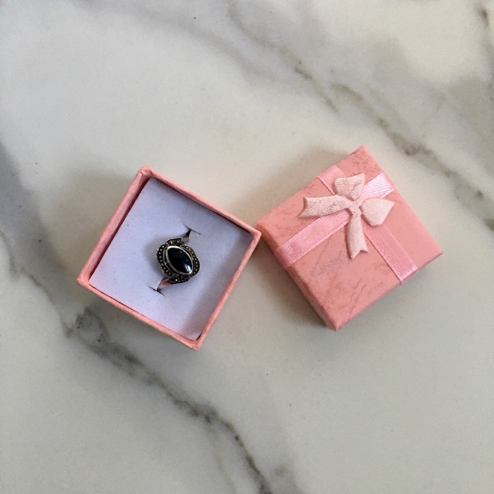 Black onyx 6.5 Sterling Silver 925 Ring